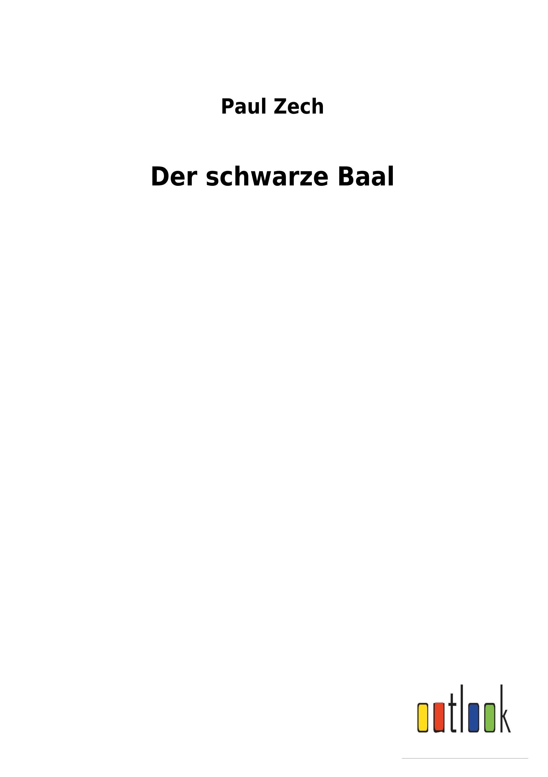 Vorderes Coverbild Der schwarze Baal