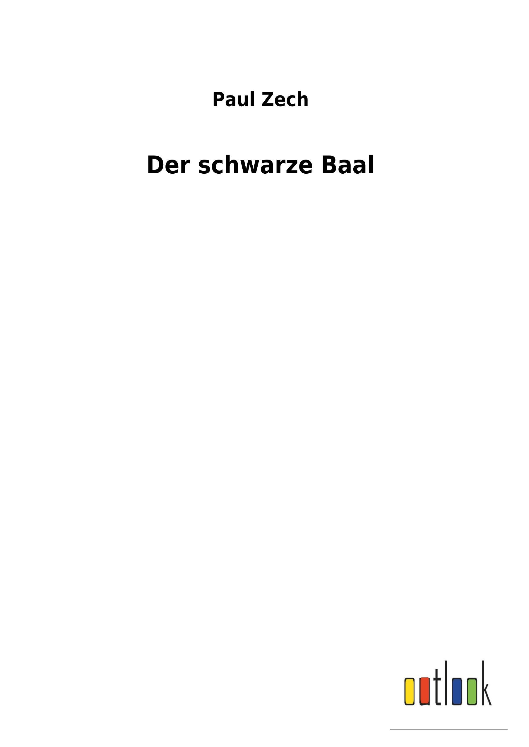 Vorderes Coverbild Der schwarze Baal