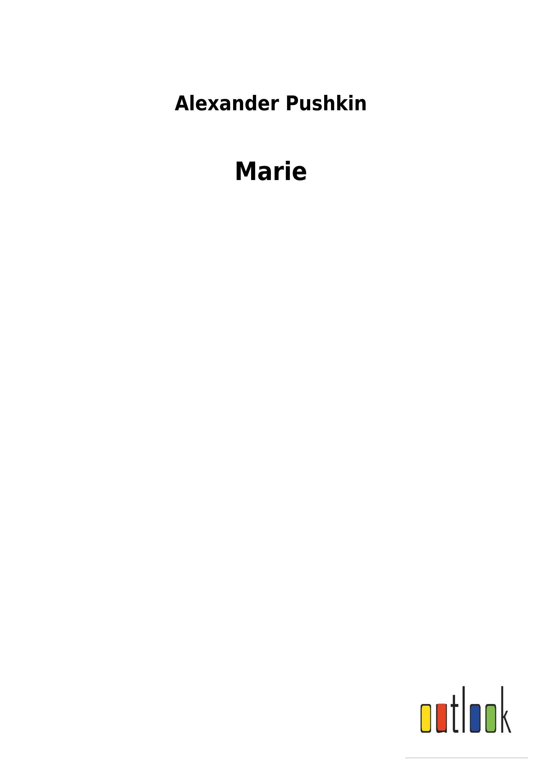 Vorderes Coverbild Marie