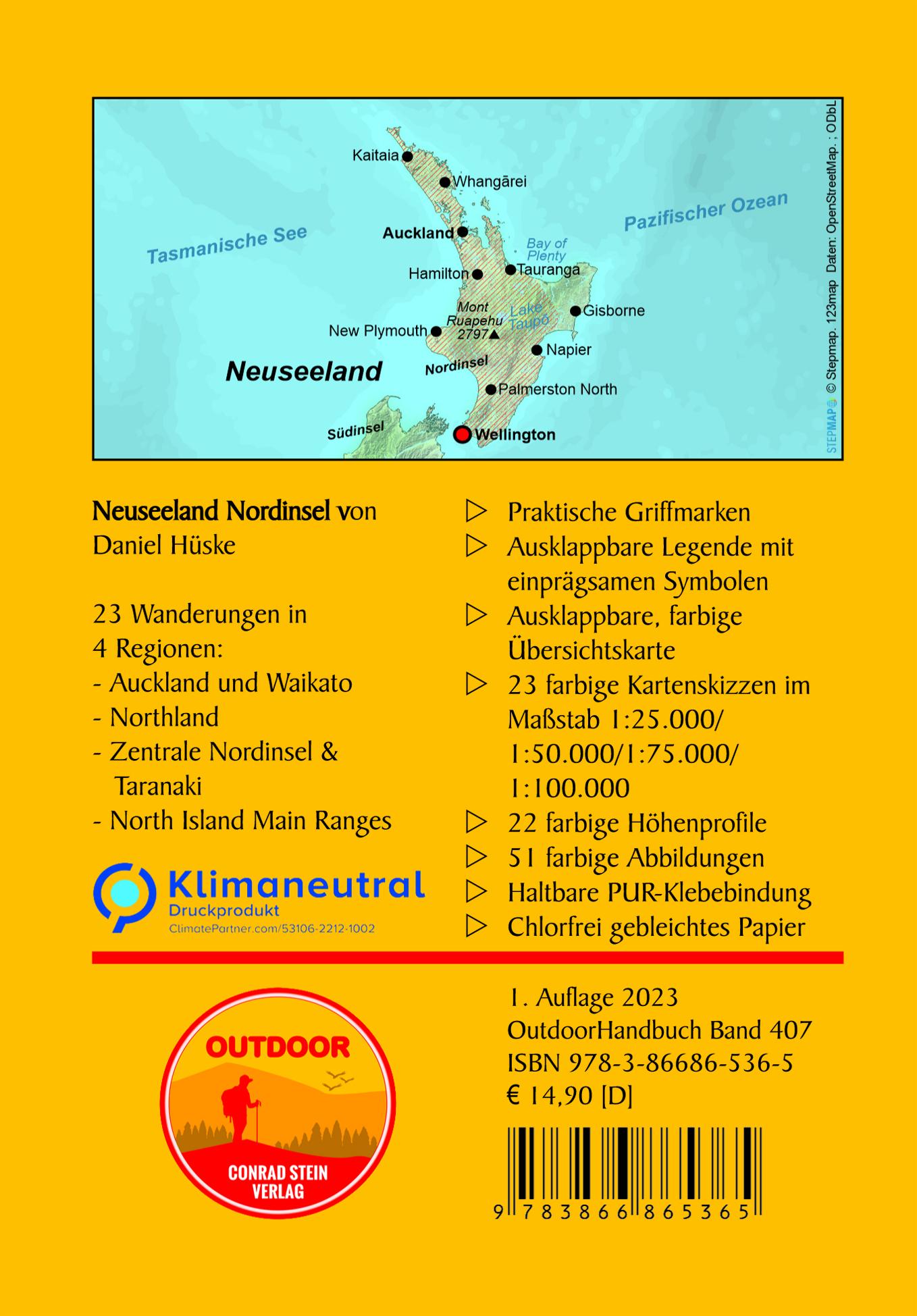 Rückseitencover Neuseeland Nordinsel