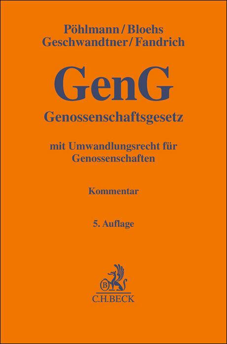 Vorderes Coverbild Genossenschaftsgesetz