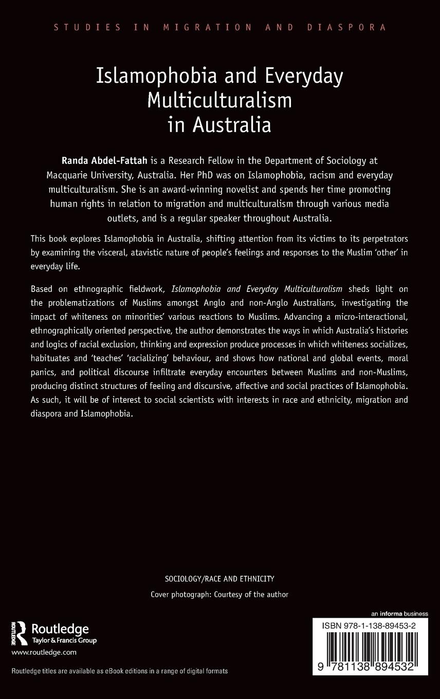 Rückseitencover Islamophobia and Everyday Multiculturalism in Australia