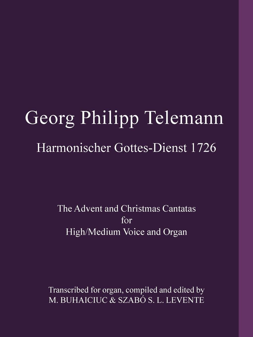 Vorderes Coverbild Georg Philipp Telemann Harmonischer Gottes-Dienst 1726
