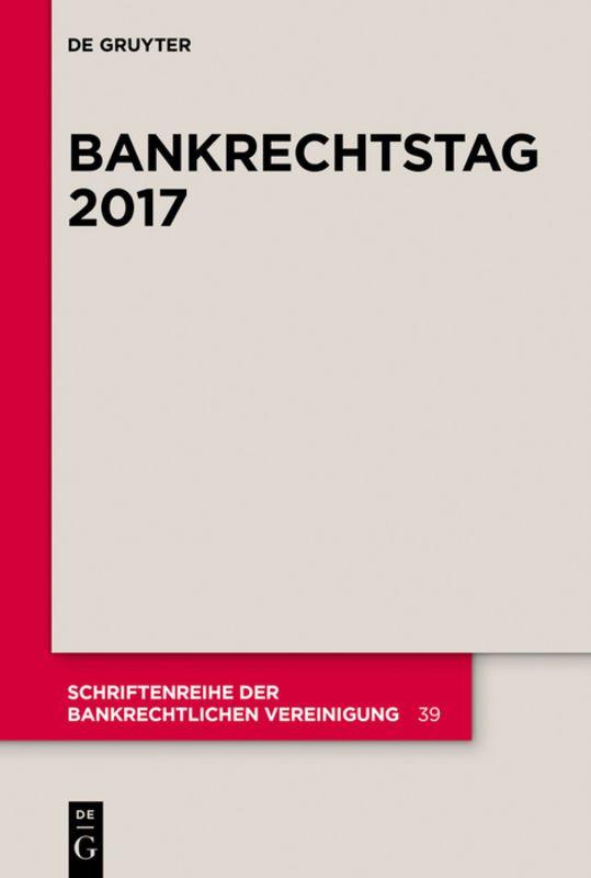 Vorderes Coverbild Bankrechtstag 2017