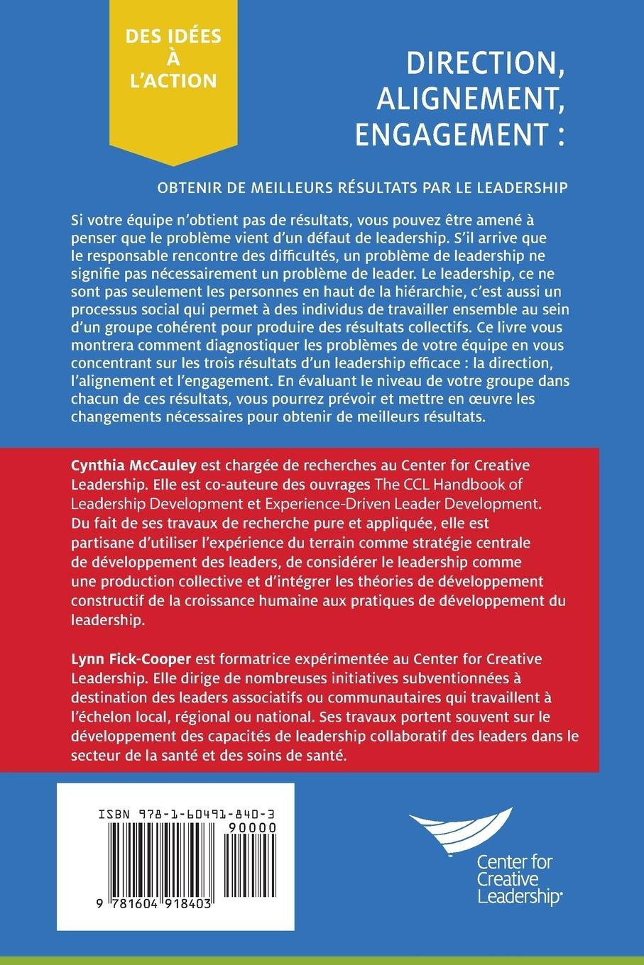 Rückseitencover Direction, Alignment, Commitment