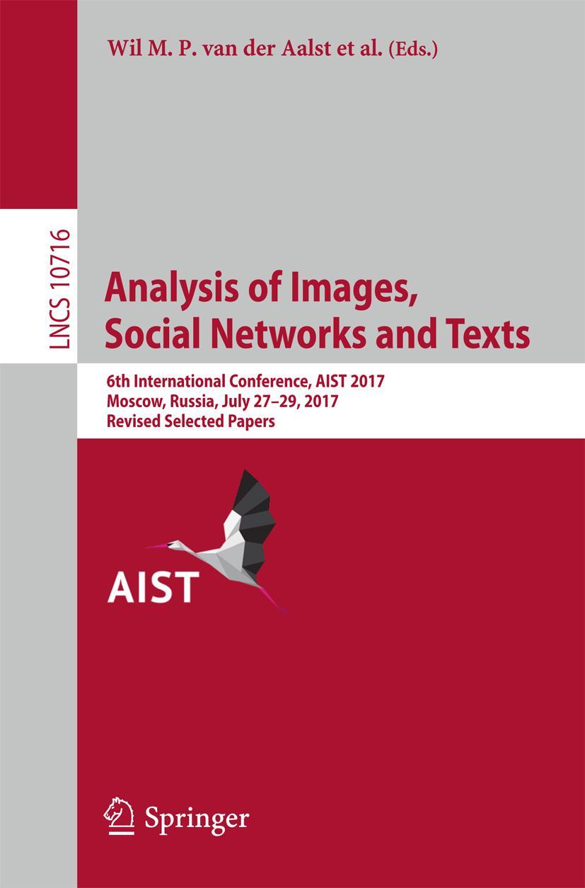 Vorderes Coverbild Analysis of Images, Social Networks and Texts