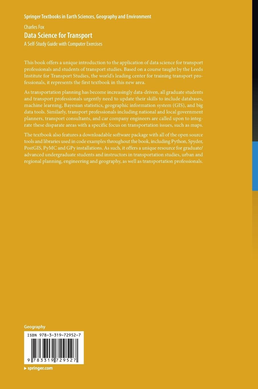 Rückseitencover Data Science for Transport