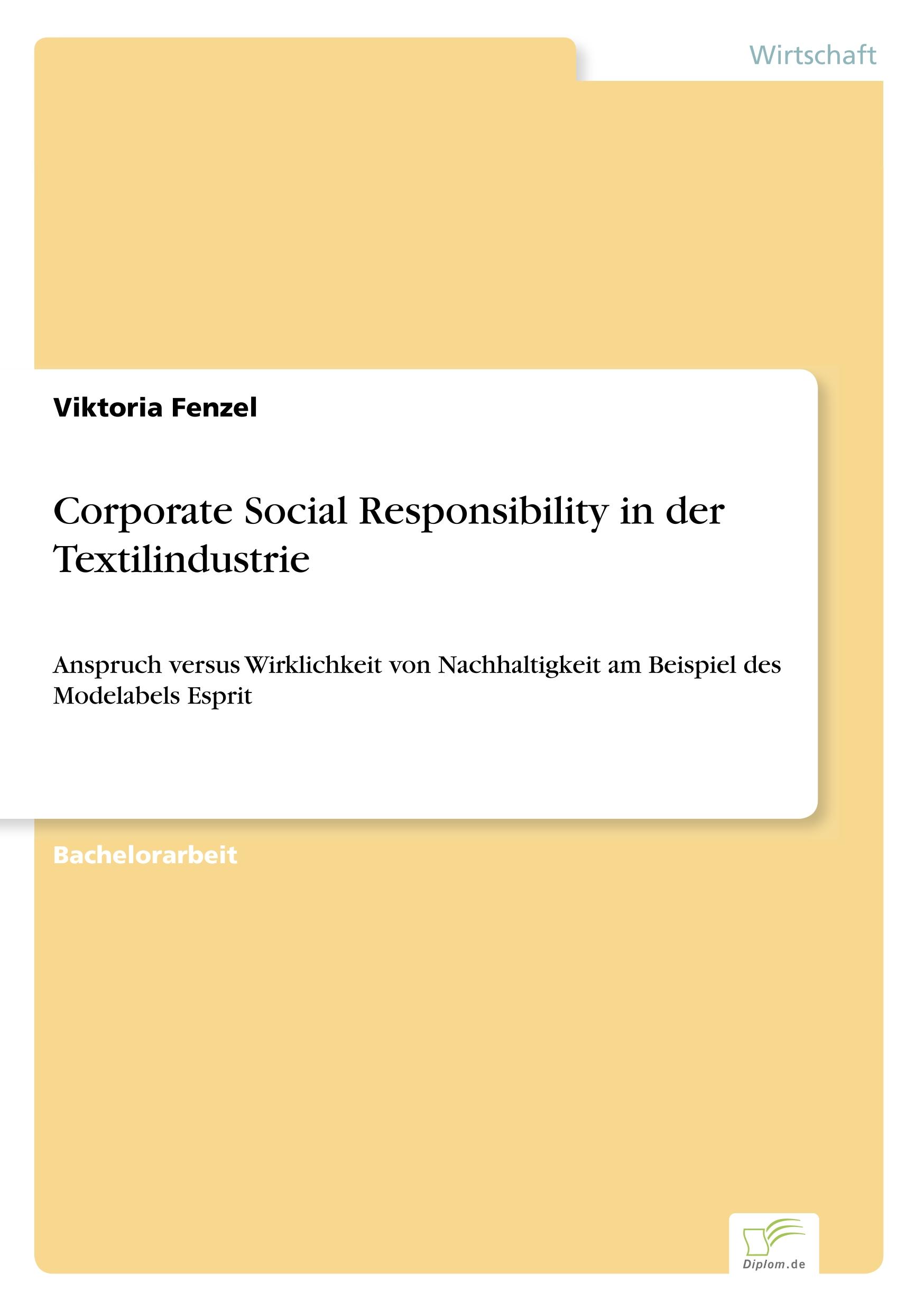 Vorderes Coverbild Corporate Social Responsibility in der Textilindustrie