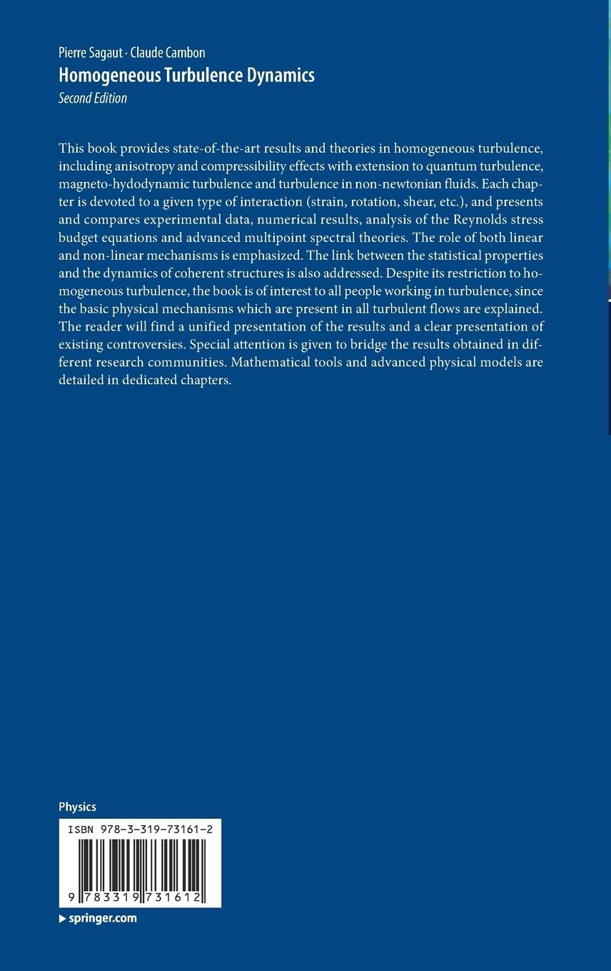 Rückseitencover Homogeneous Turbulence Dynamics