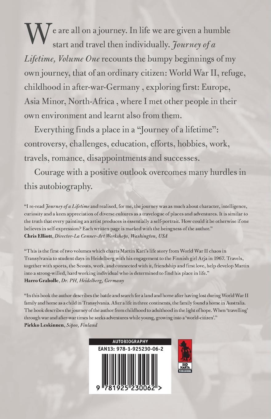 Rückseitencover Journey of a Lifetime, Volume 1