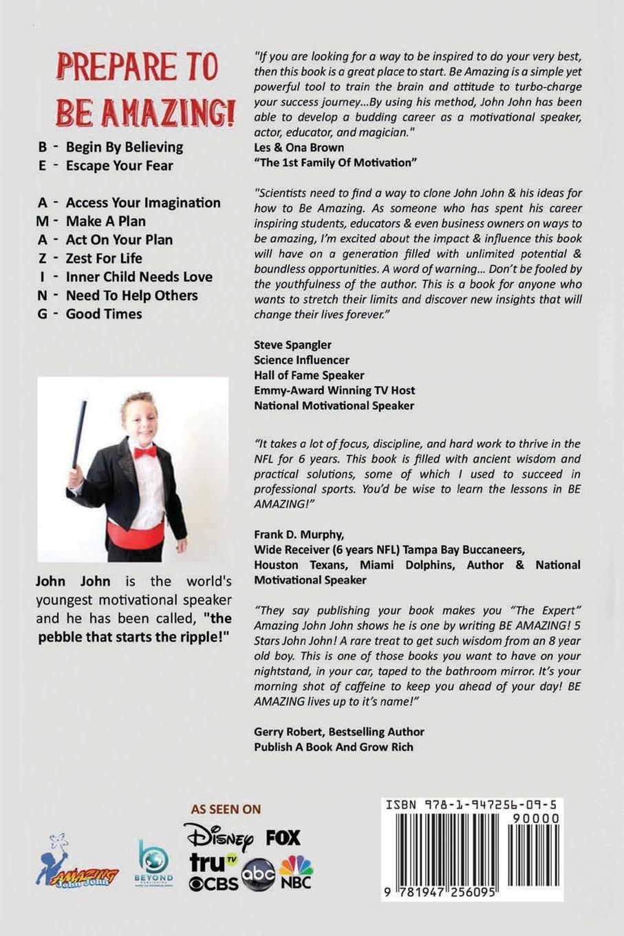 Rückseitencover BE AMAZING