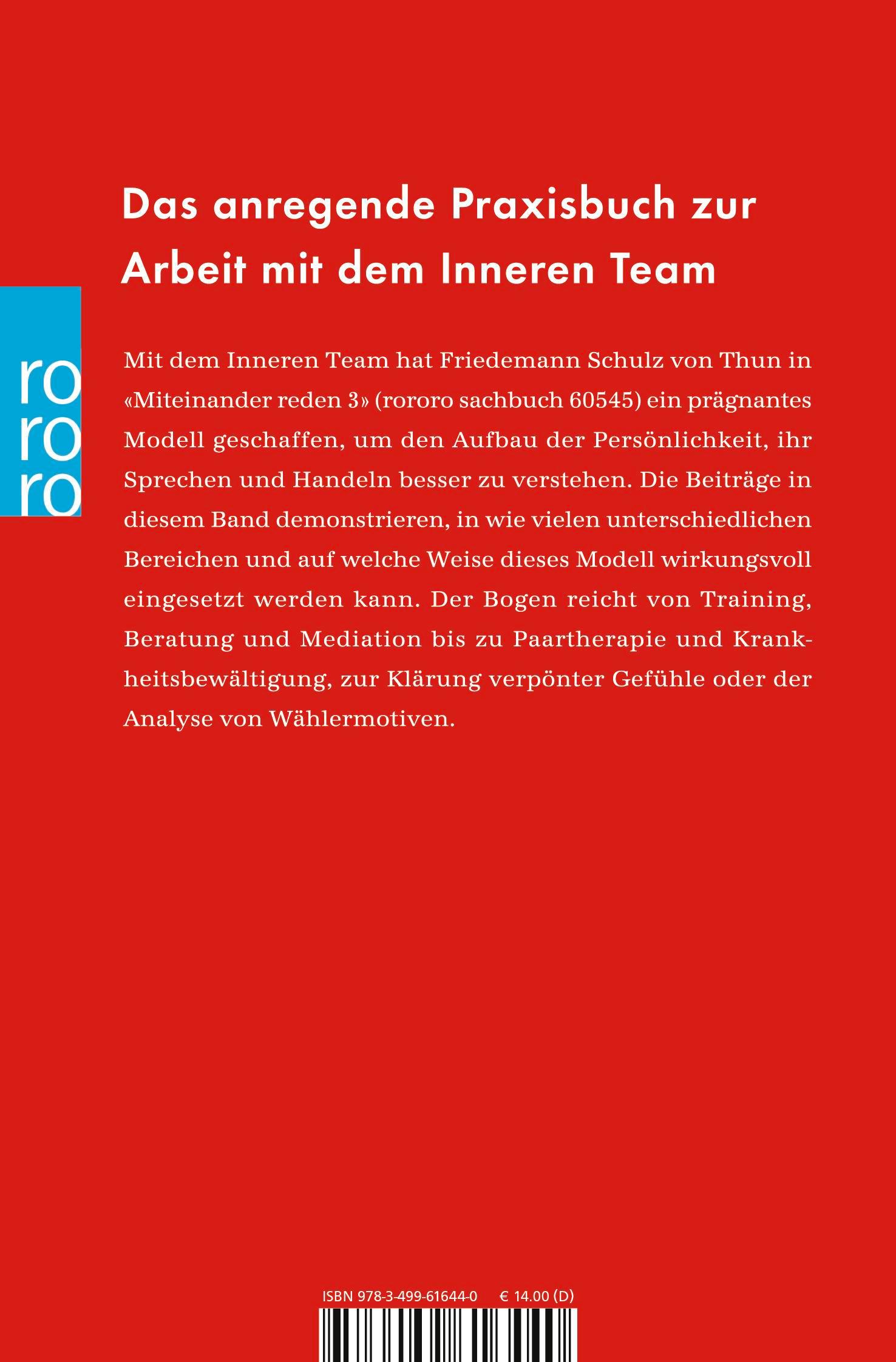 Rückseitencover Das innere Team in Aktion