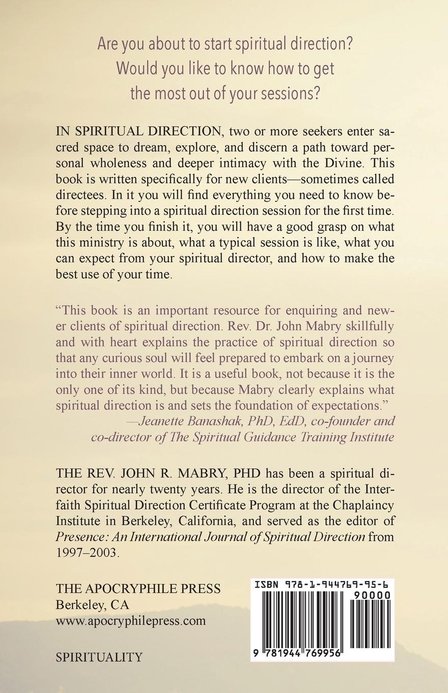 Rückseitencover Starting Spiritual Direction