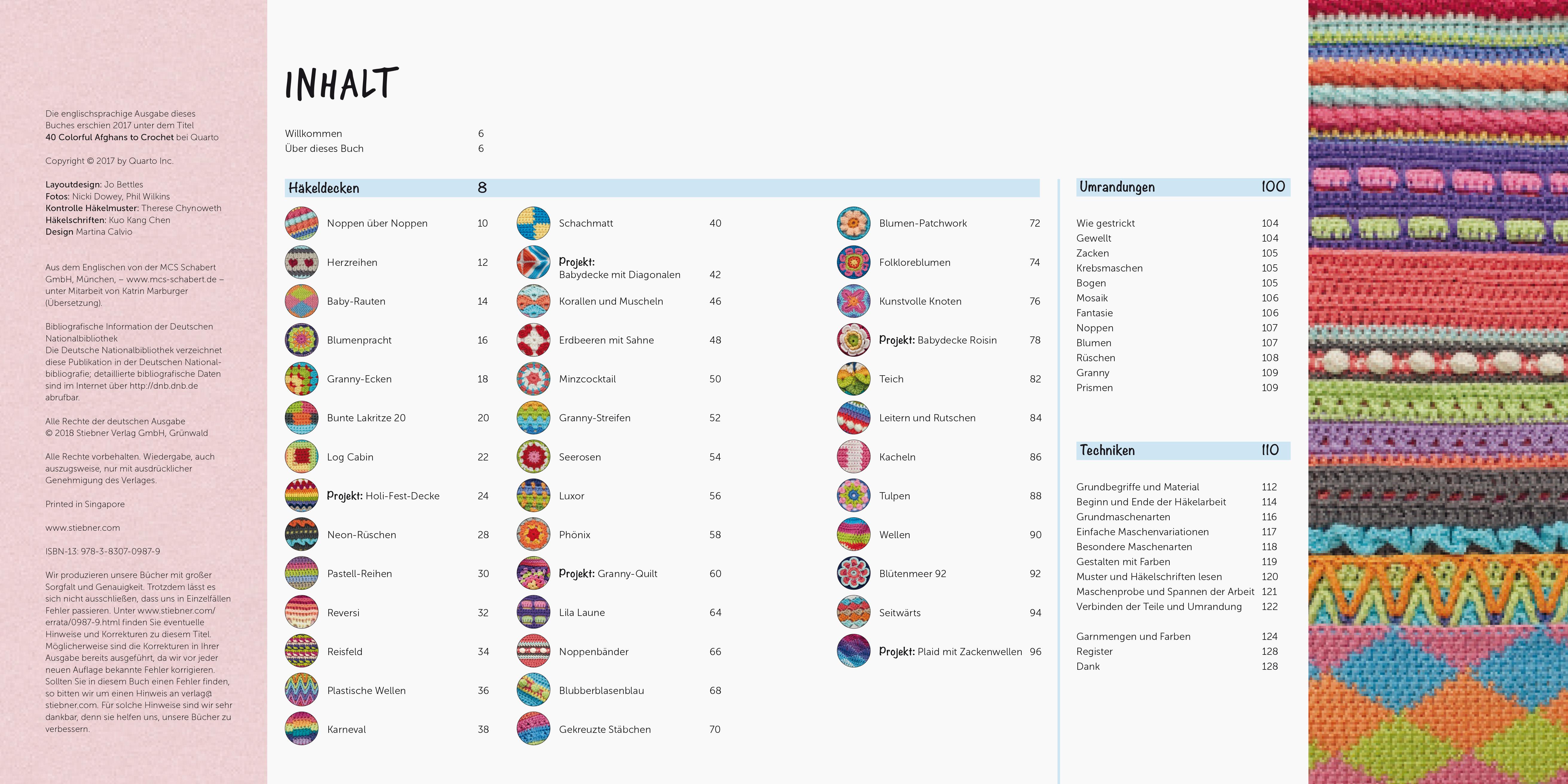 Beispielinhalt (Bild) Wunderschöne Häkeldecken