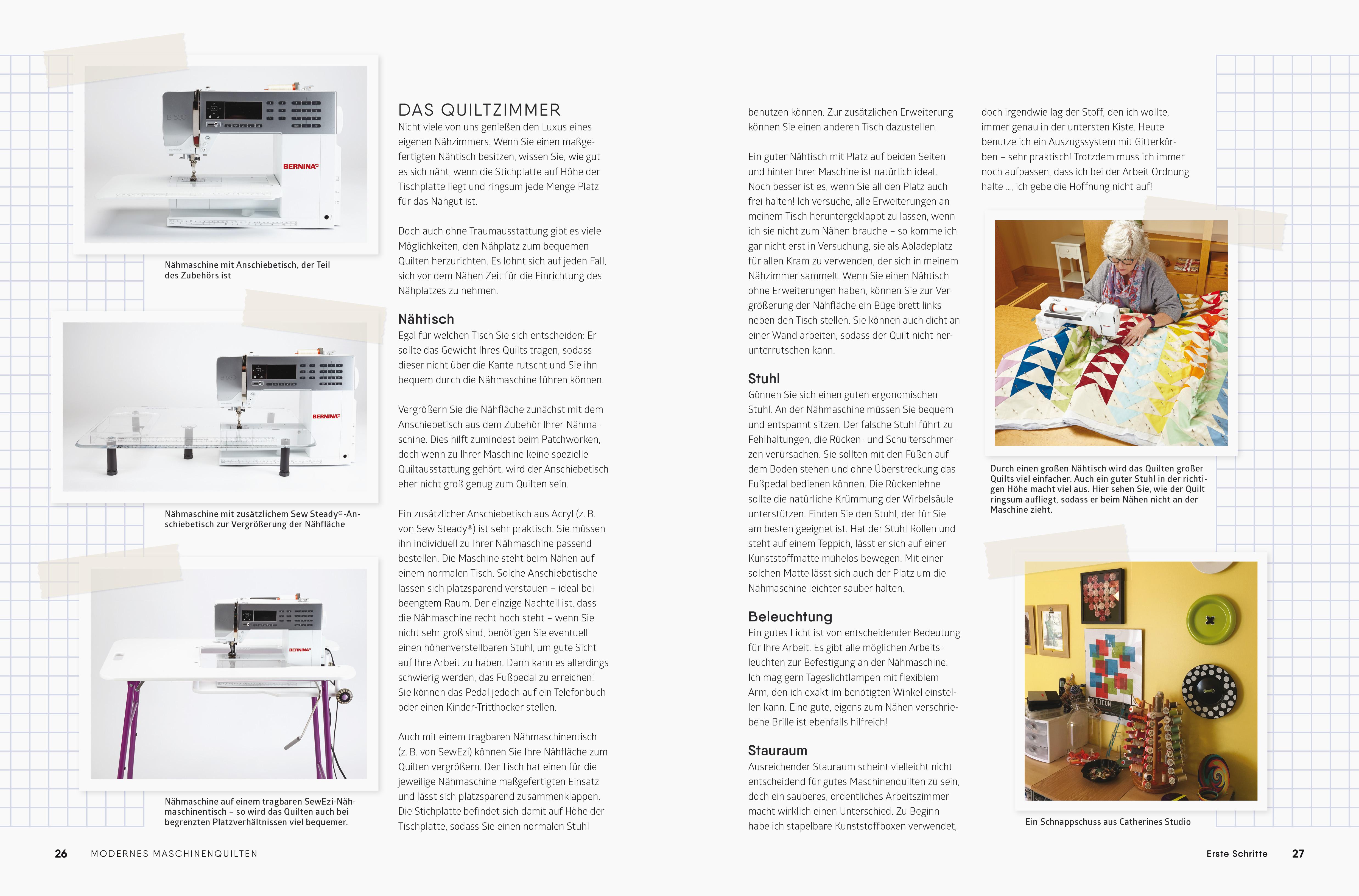 Beispielinhalt (Bild) Modernes Maschinenquilten