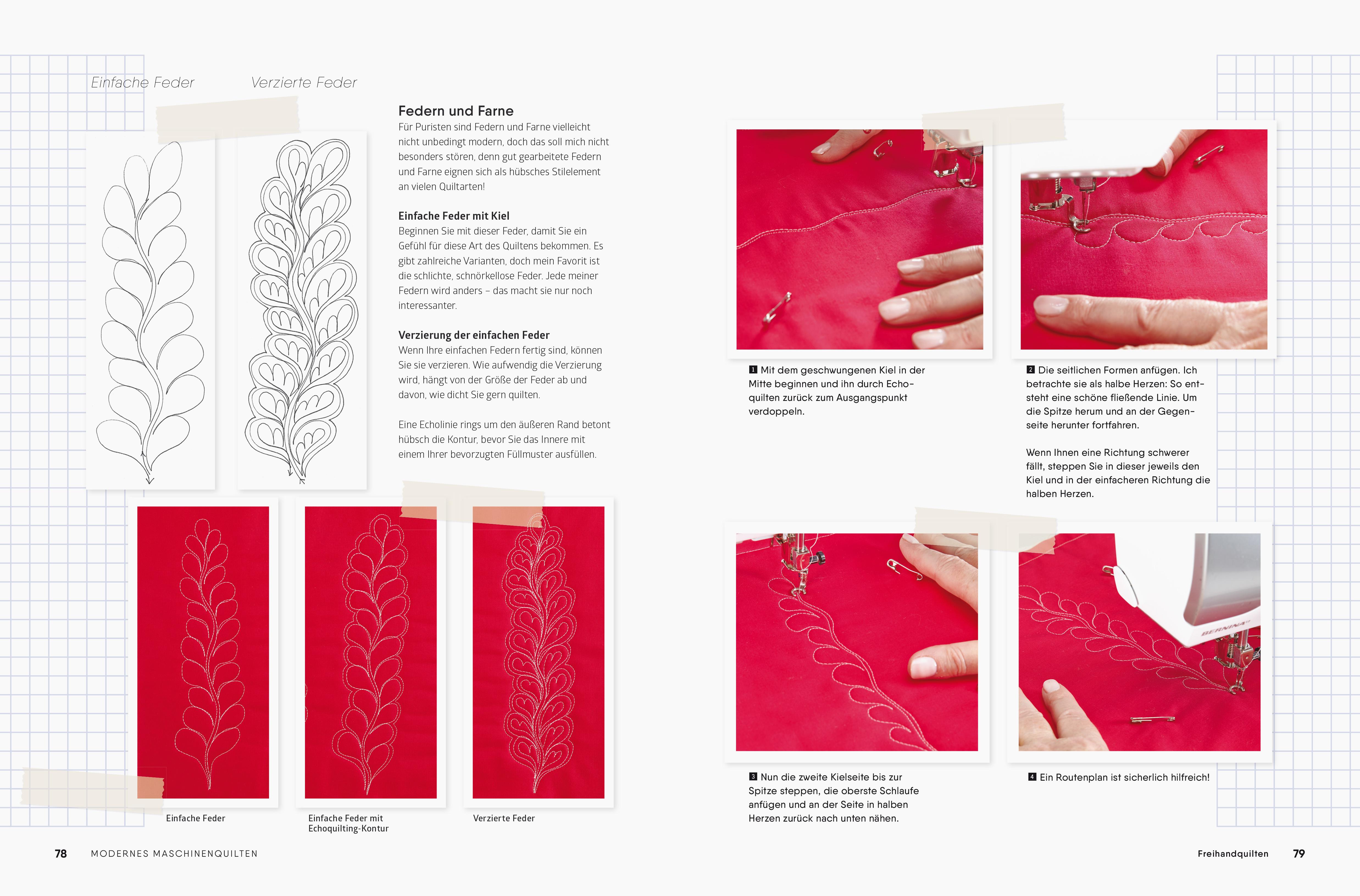 Beispielinhalt (Bild) Modernes Maschinenquilten