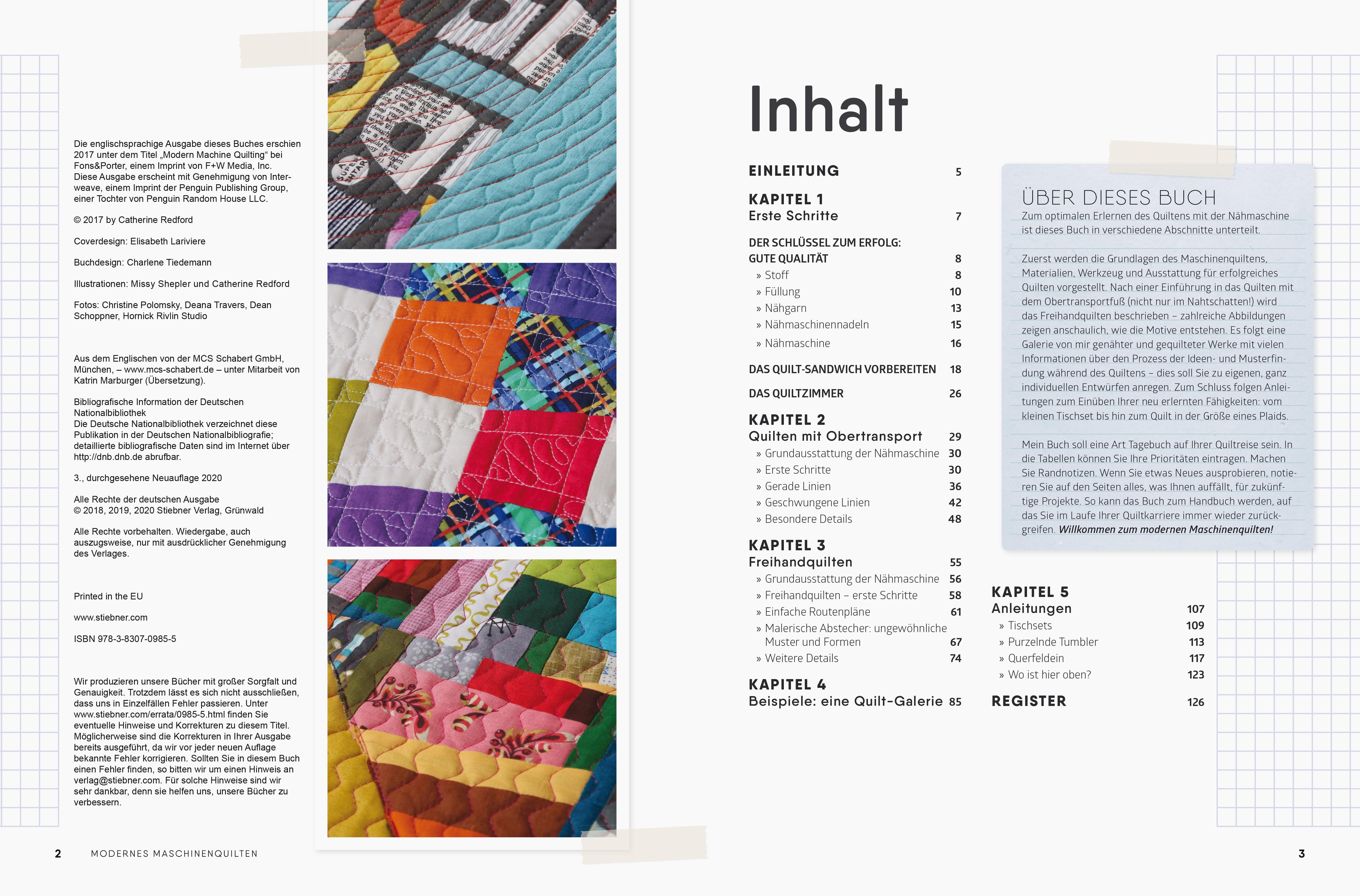 Beispielinhalt (Bild) Modernes Maschinenquilten