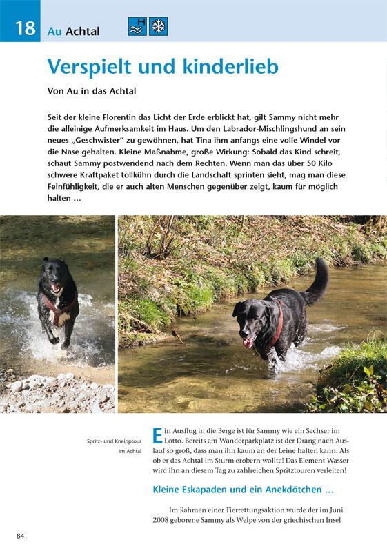 Beispielinhalt (Bild) Die schönsten Wanderungen mit Hunden