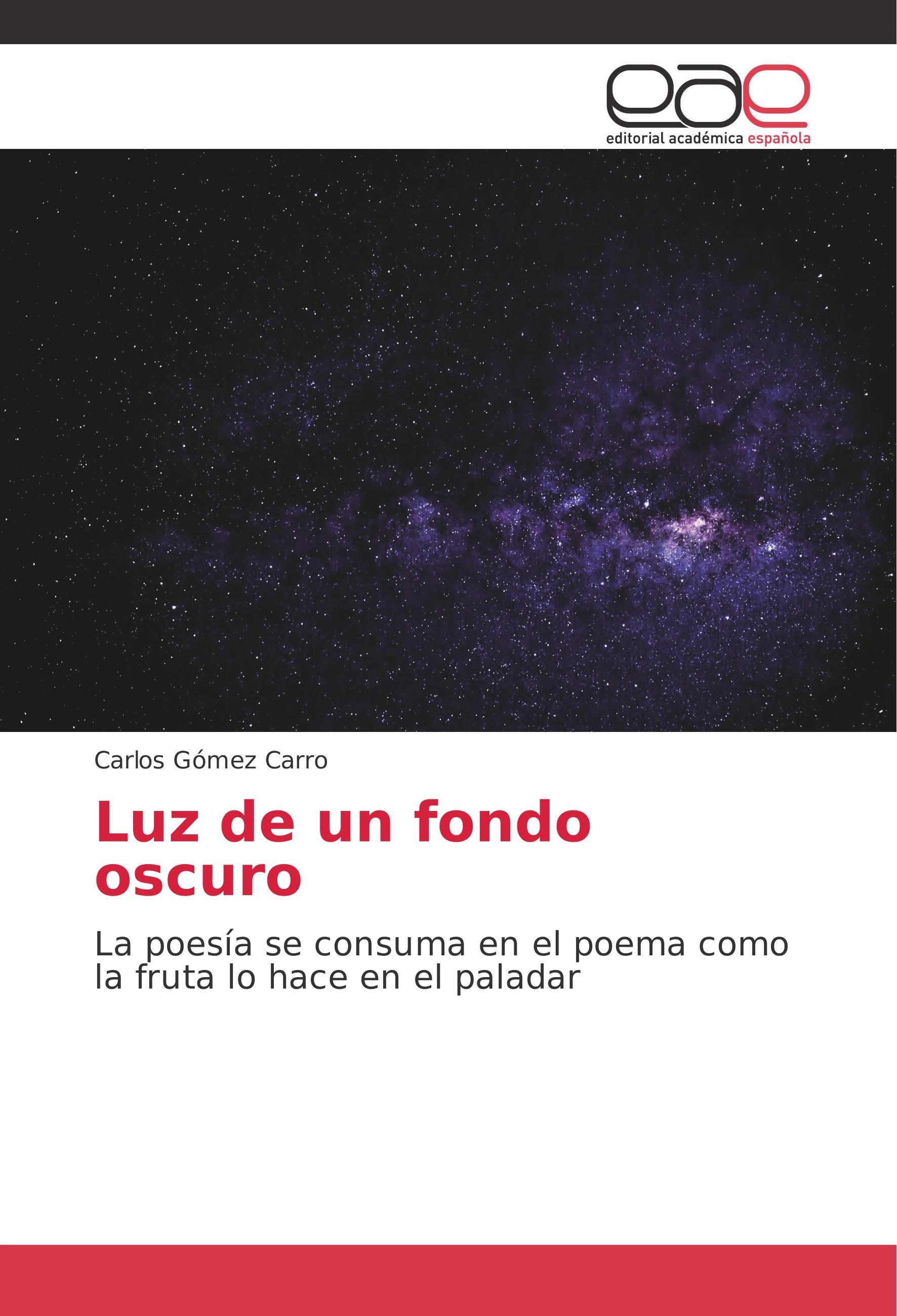 Vorderes Coverbild Luz de un fondo oscuro