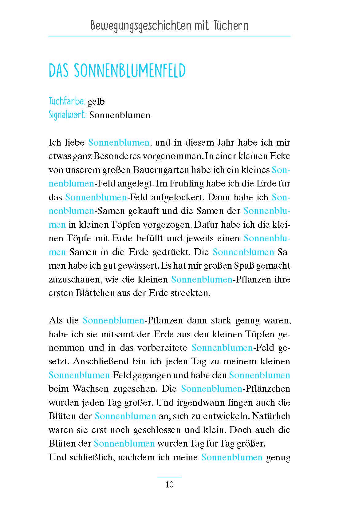 Beispielinhalt (Bild) Geschichten zum Bewegen