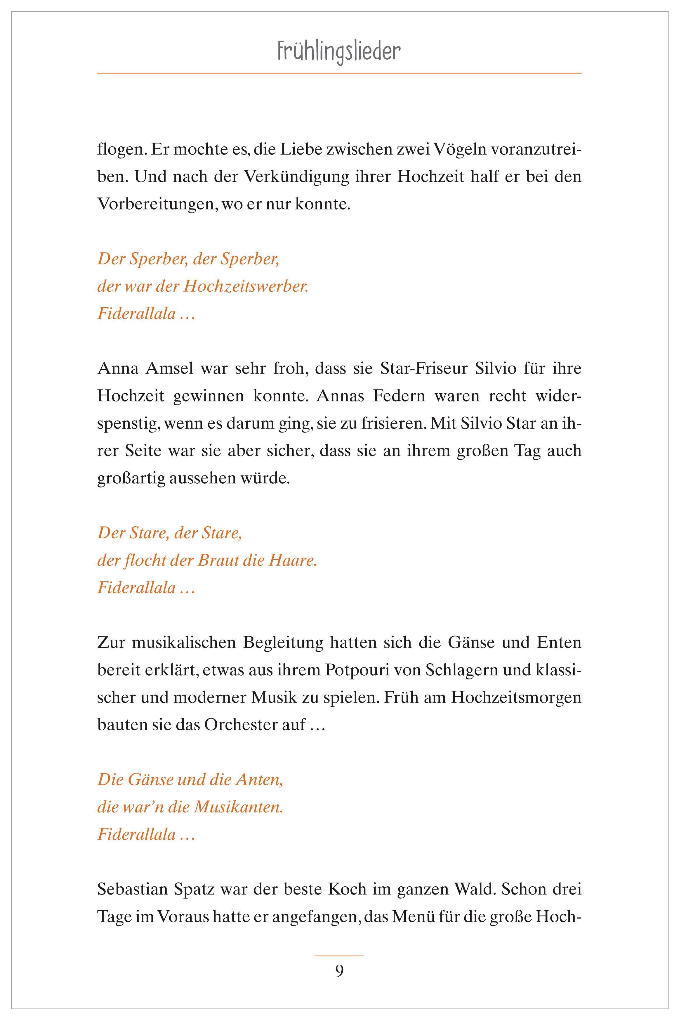 Beispielinhalt (Bild) Geschichten zum Vorlesen und Mitsingen