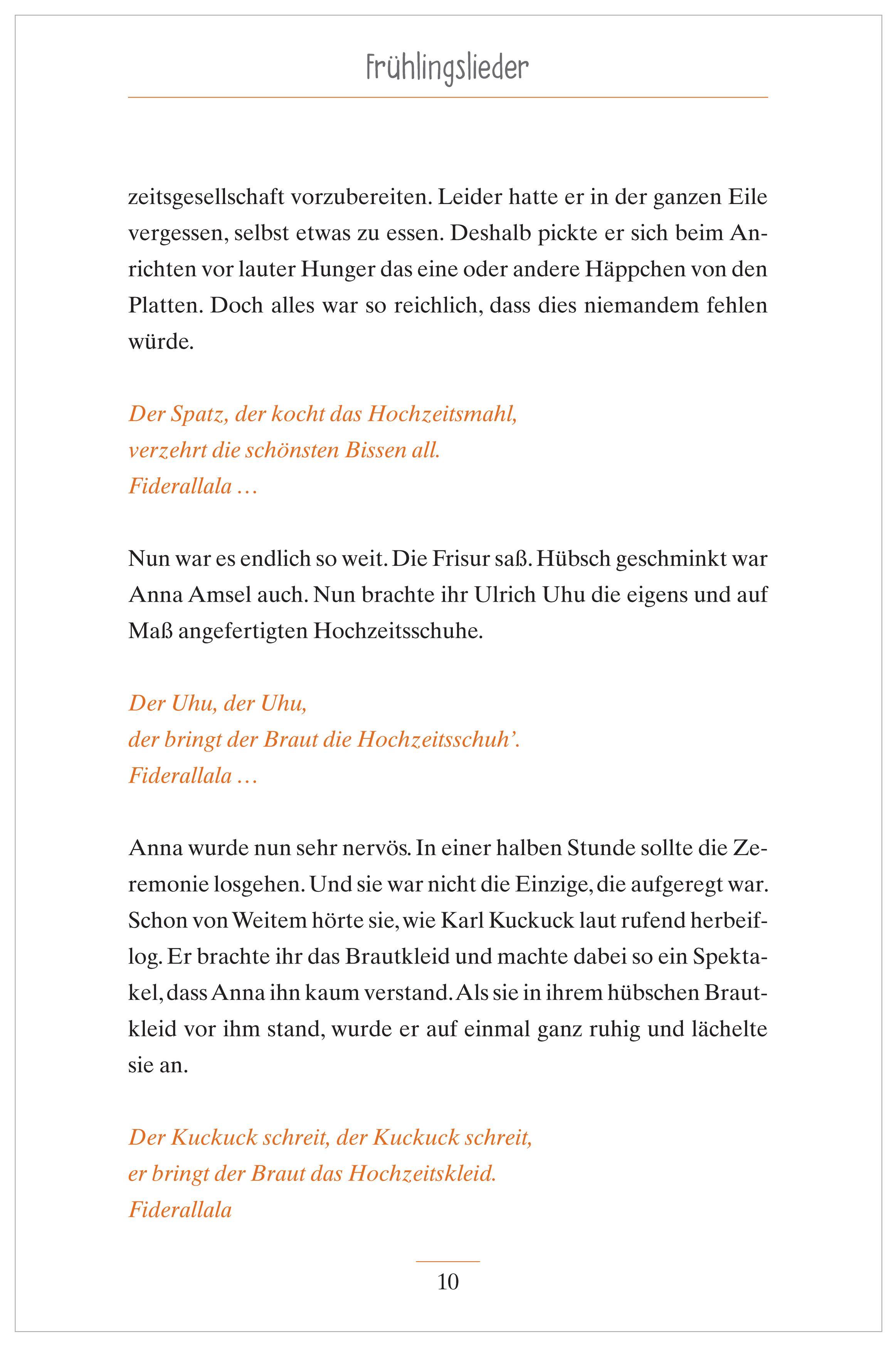 Beispielinhalt (Bild) Geschichten zum Vorlesen und Mitsingen