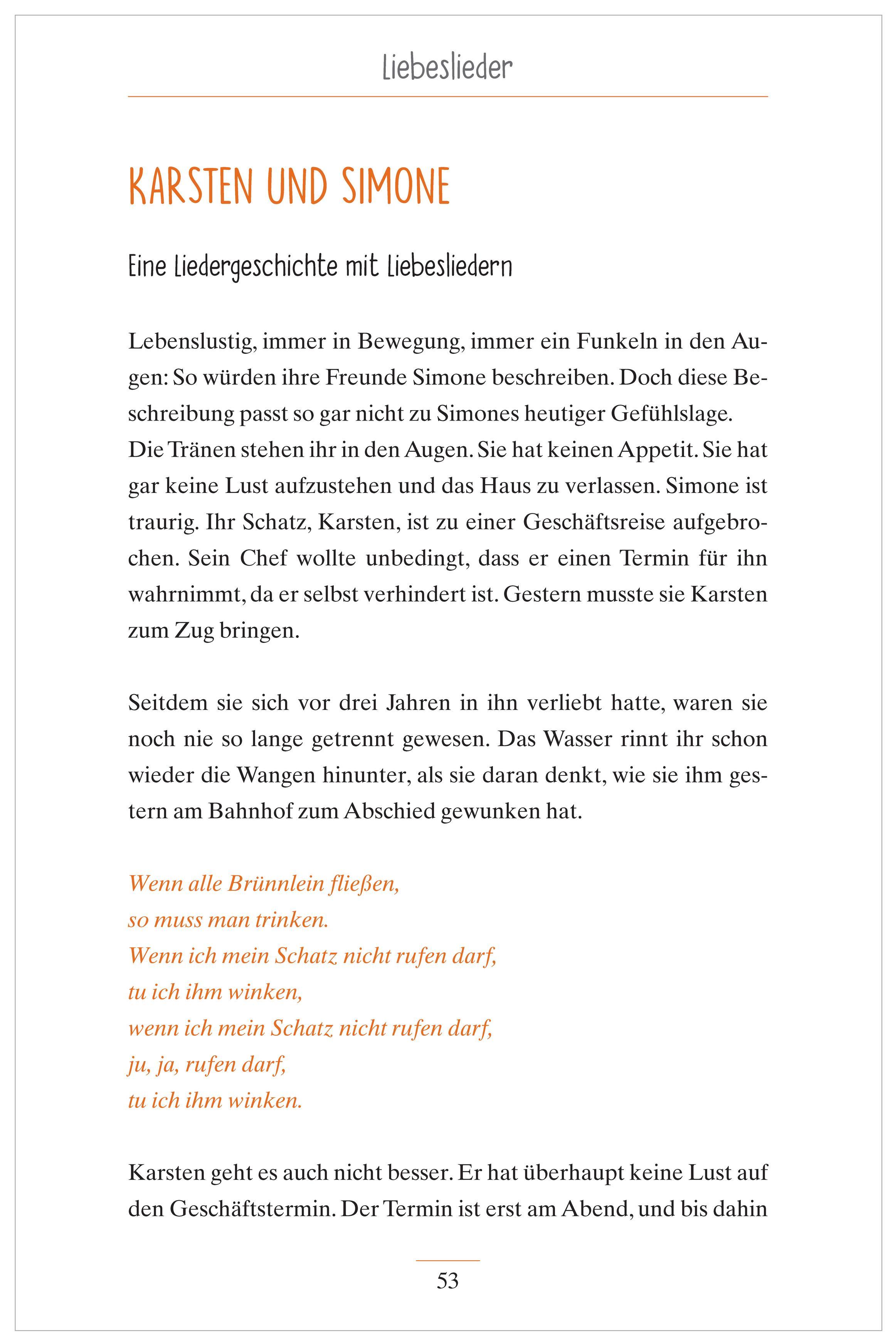 Beispielinhalt (Bild) Geschichten zum Vorlesen und Mitsingen