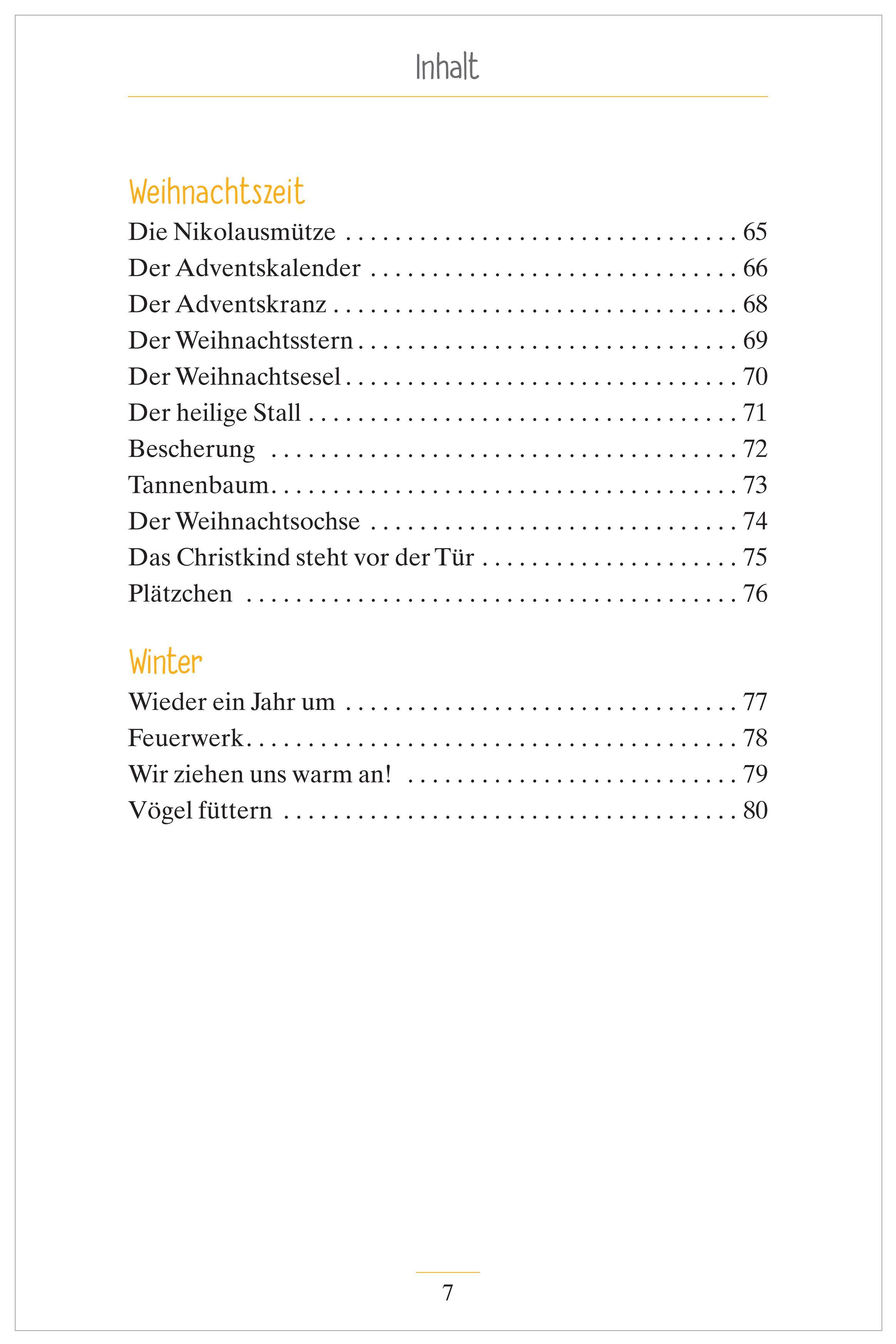 Beispielinhalt (Bild) Mitsprechgedichte