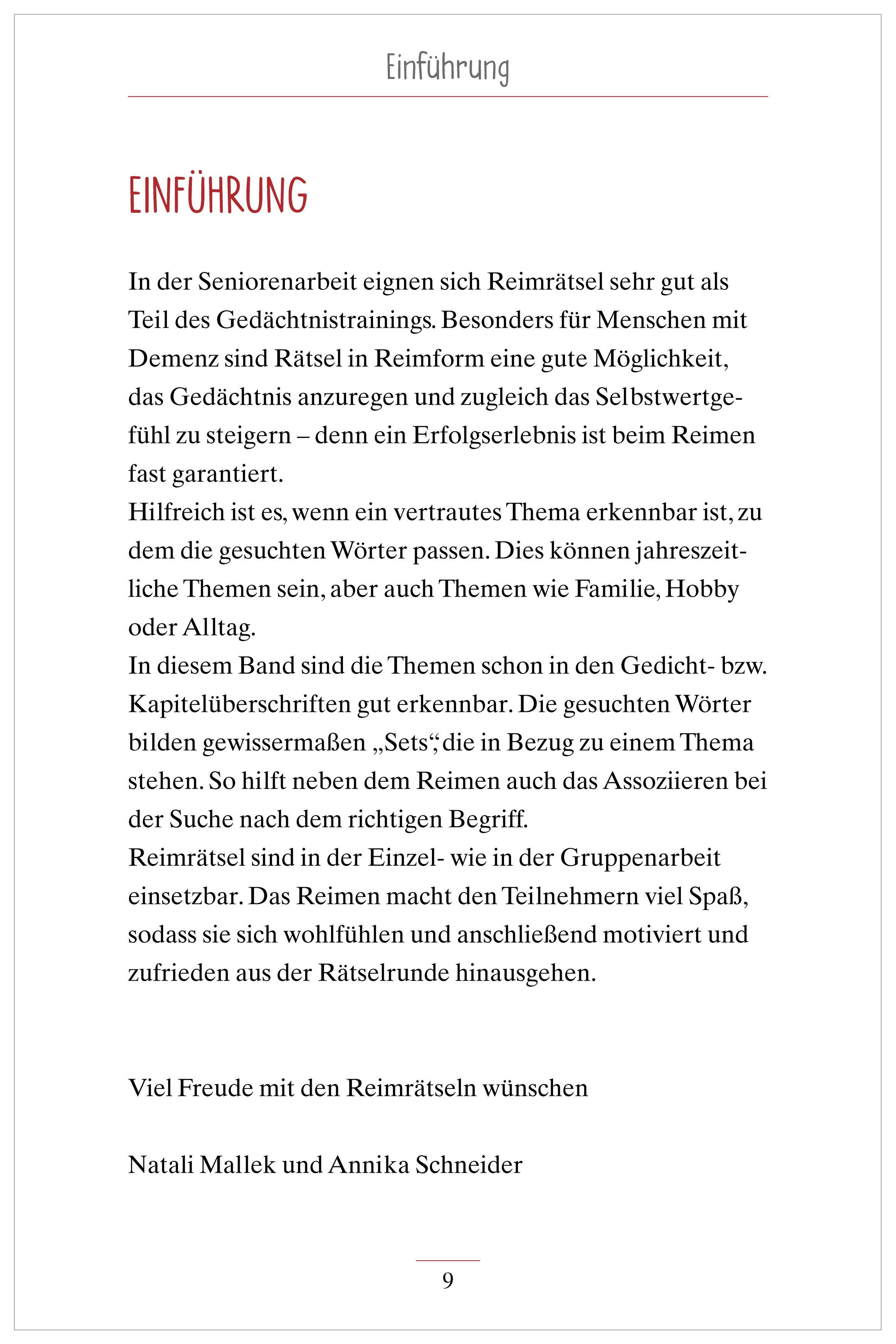 Beispielinhalt (Bild) Reimrätsel