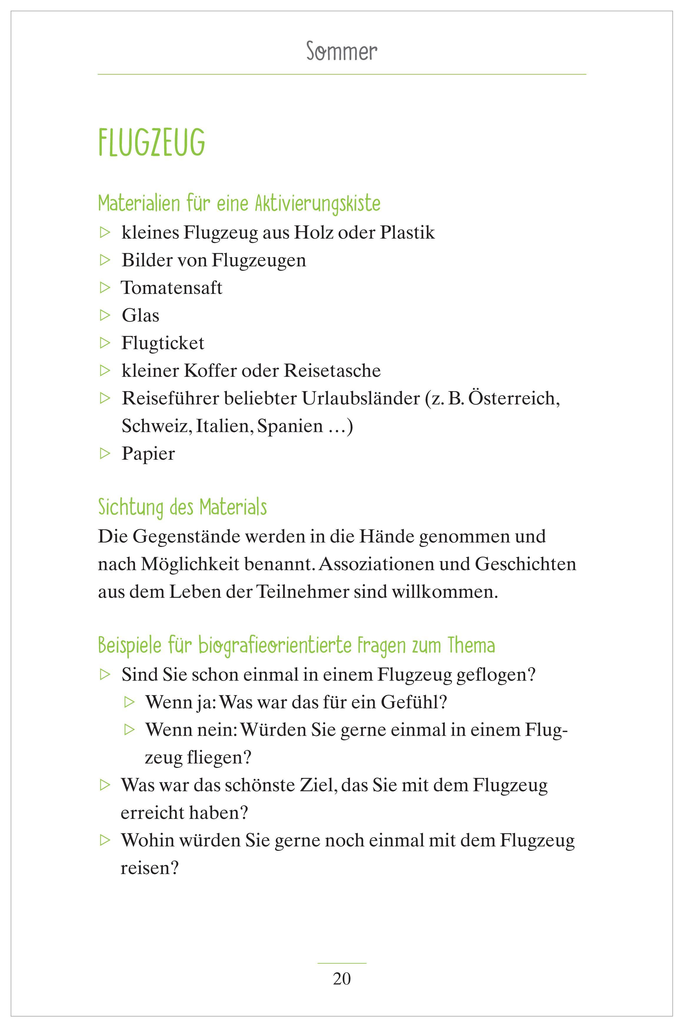 Beispielinhalt (Bild) Kurzaktivierungen