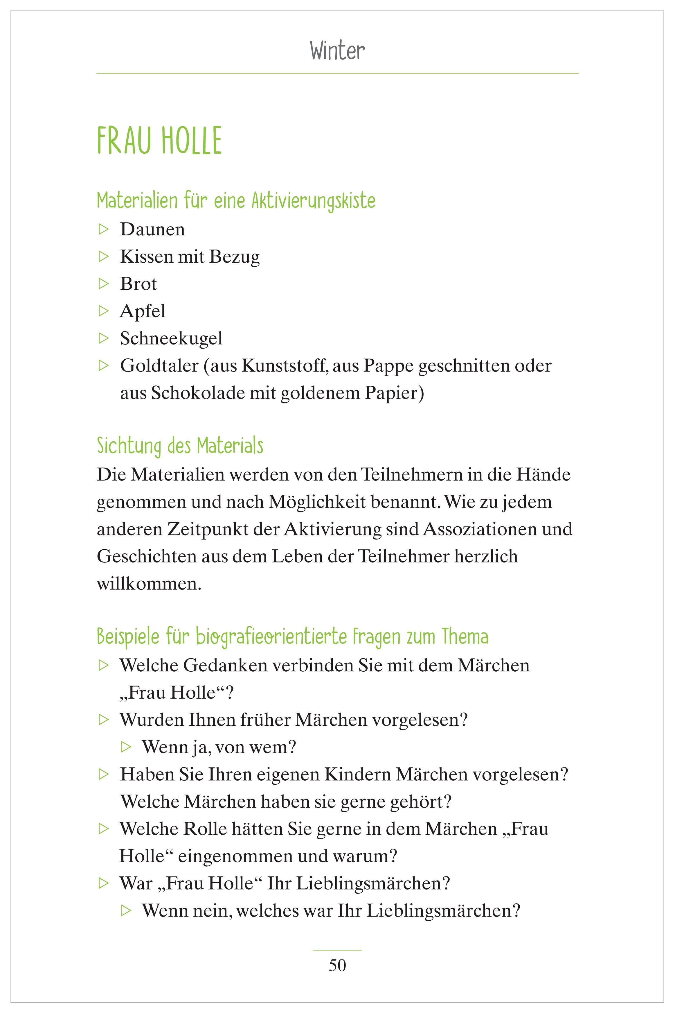 Beispielinhalt (Bild) Kurzaktivierungen