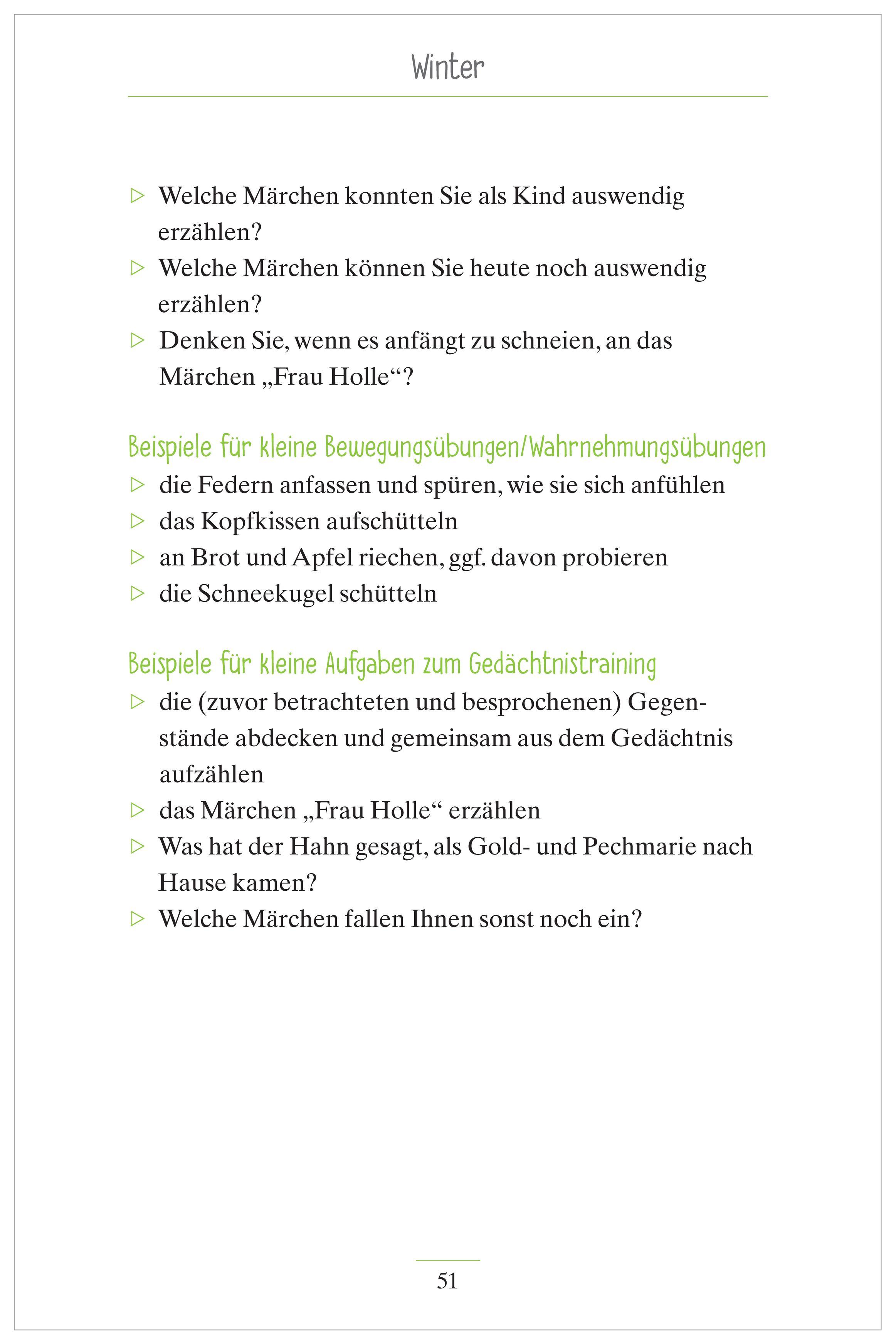 Beispielinhalt (Bild) Kurzaktivierungen