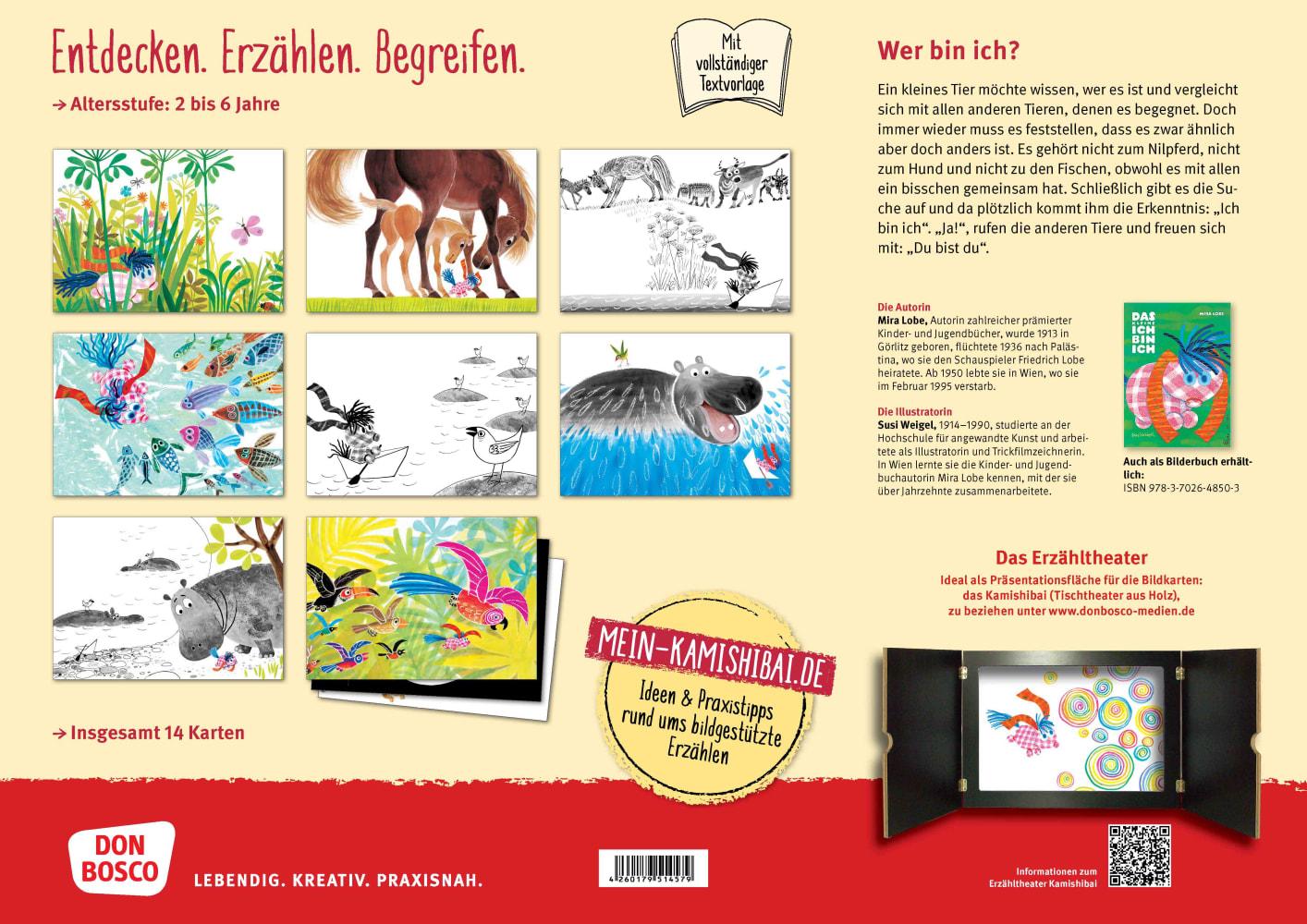 Beispielinhalt (Bild) Das kleine Ich bin ich. Kamishibai Bildkartenset.