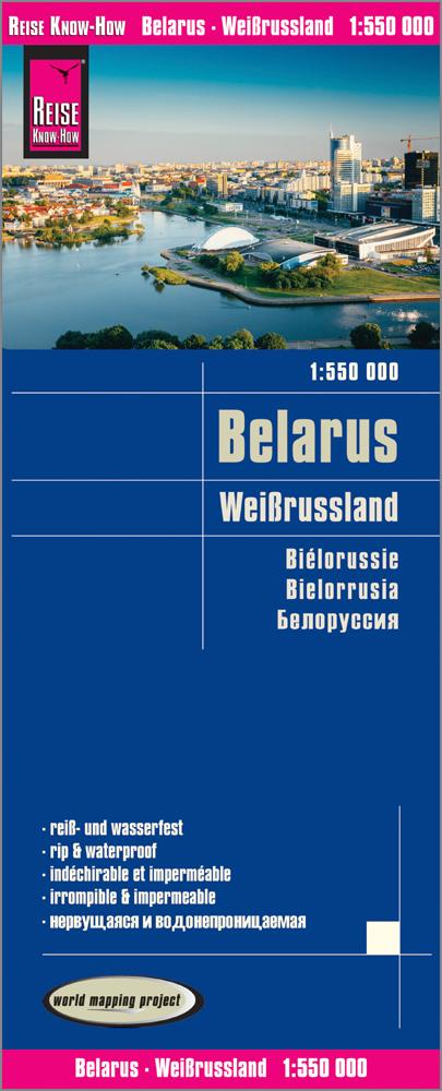 Vorderes Coverbild Reise Know-How Landkarte Weißrussland / Belarus (1:550.000)