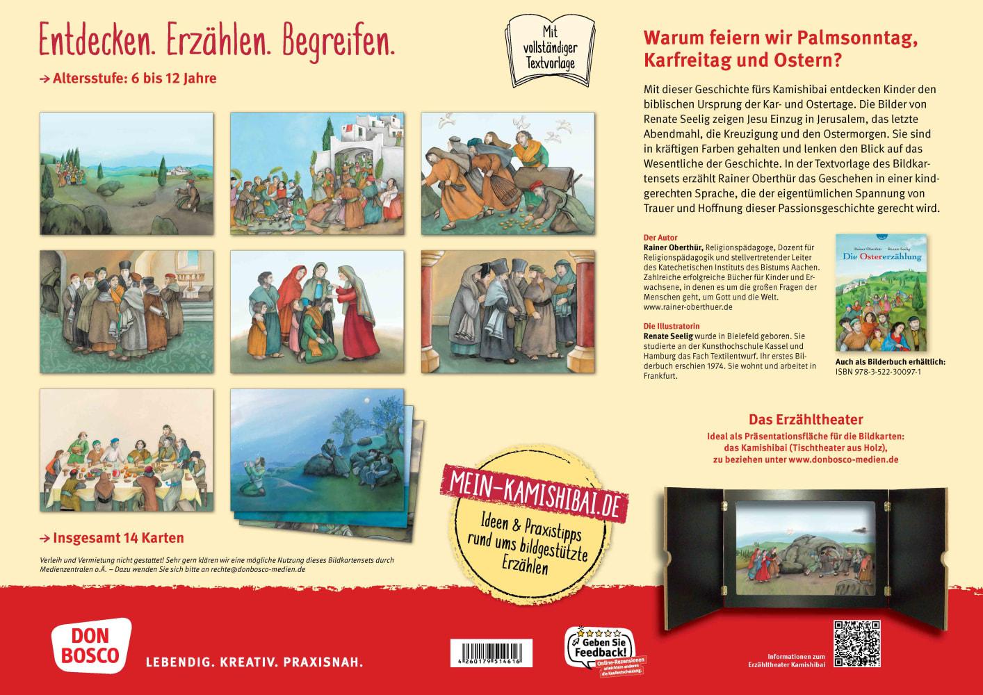 Beispielinhalt (Bild) Die Ostererzählung. Kamishibai Bildkartenset.