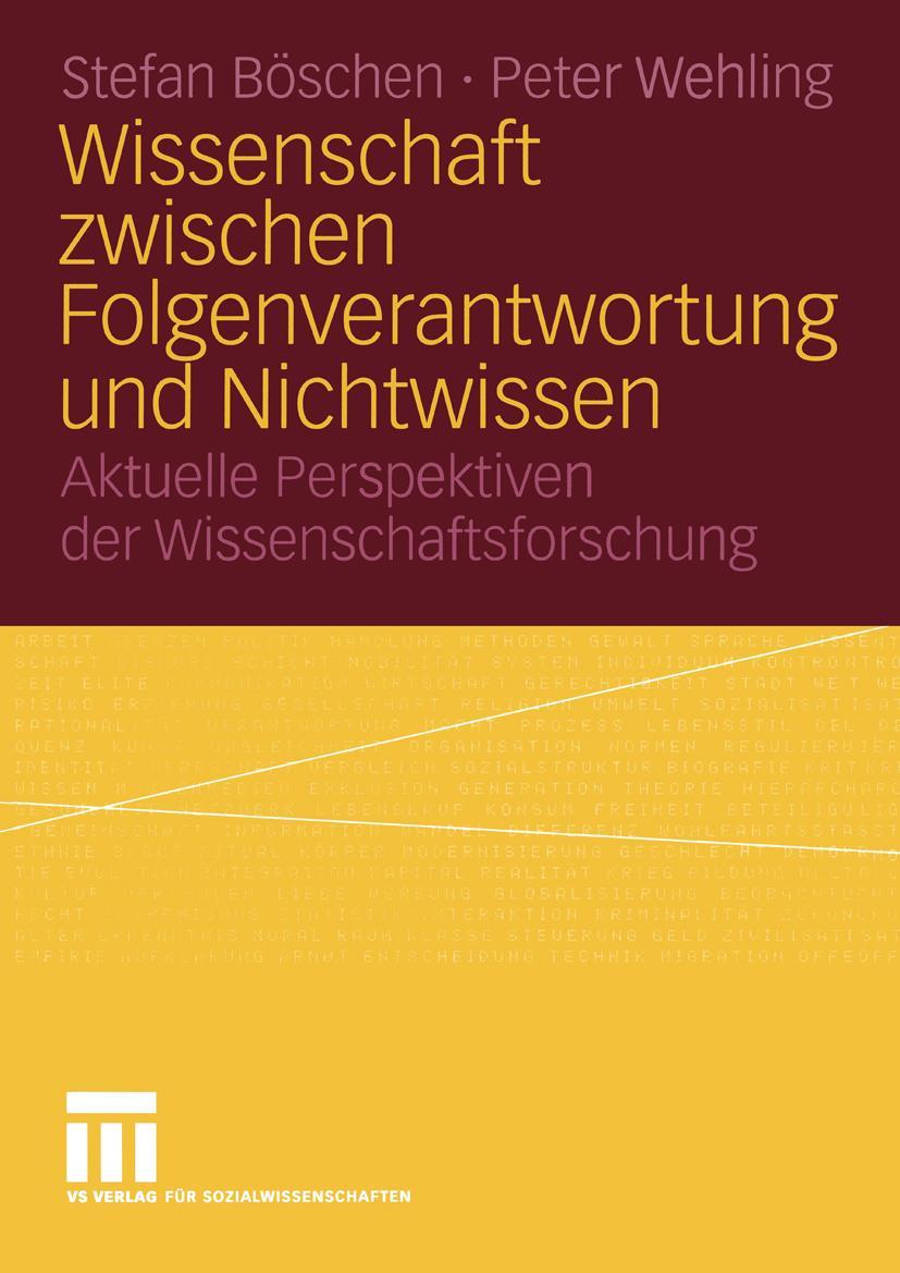 Vorderes Coverbild Wissenschaft zwischen Folgenverantwortung und Nichtwissen