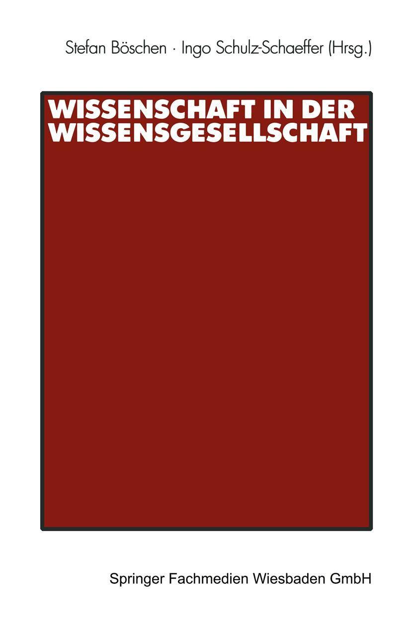 Vorderes Coverbild Wissenschaft in der Wissensgesellschaft