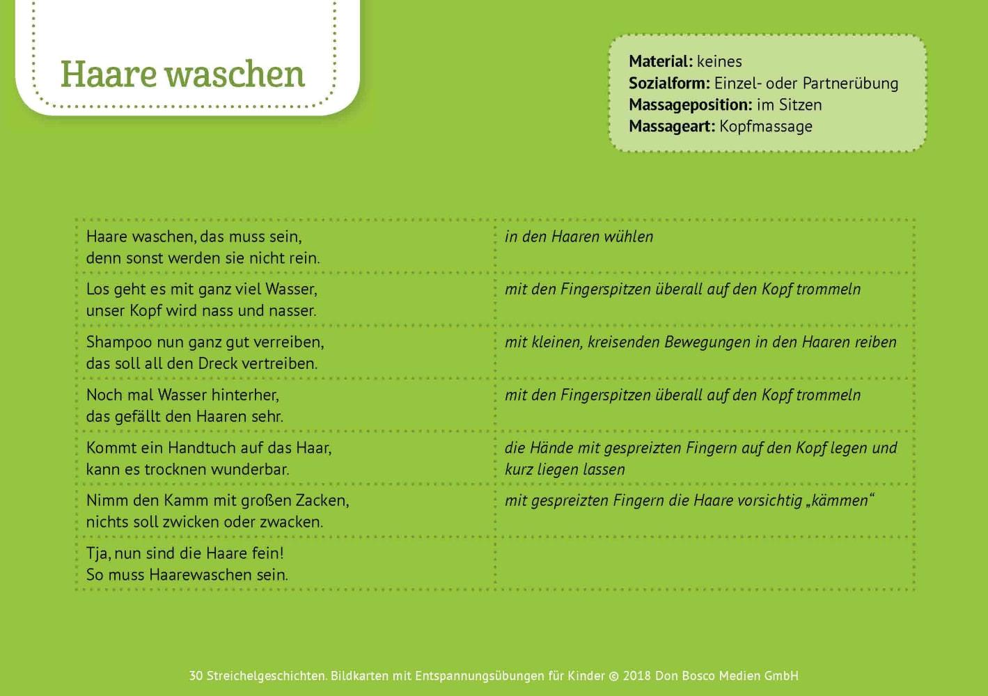 Beispielinhalt (Bild) 30 Streichelgeschichten