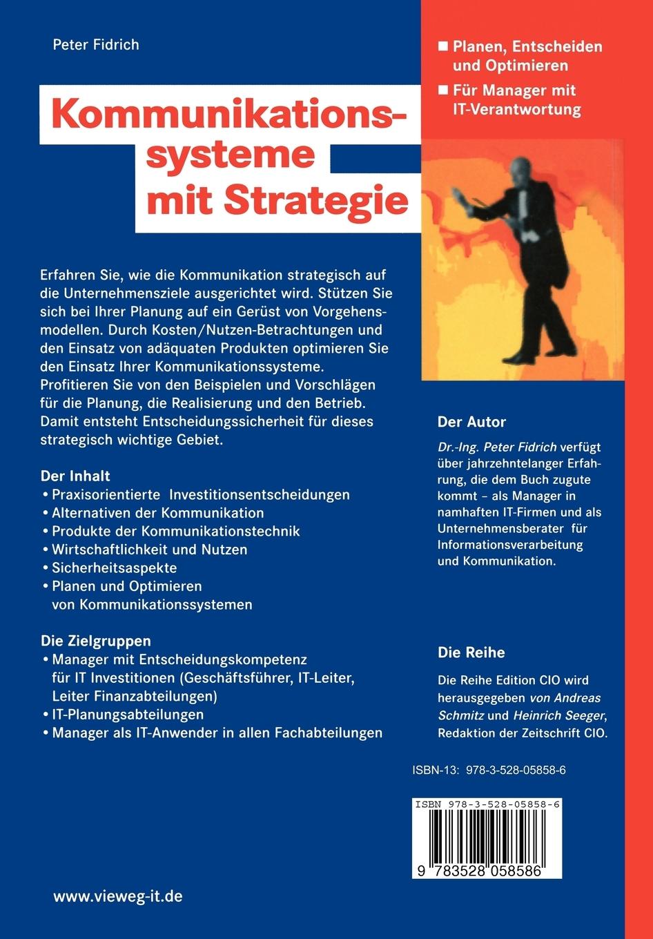 Rückseitencover Kommunikationssysteme mit Strategie