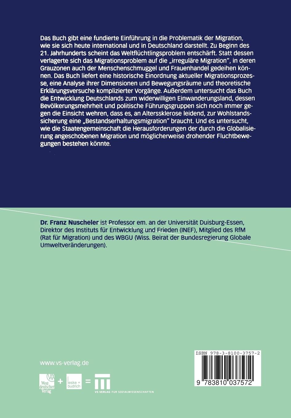 Rückseitencover Internationale Migration
