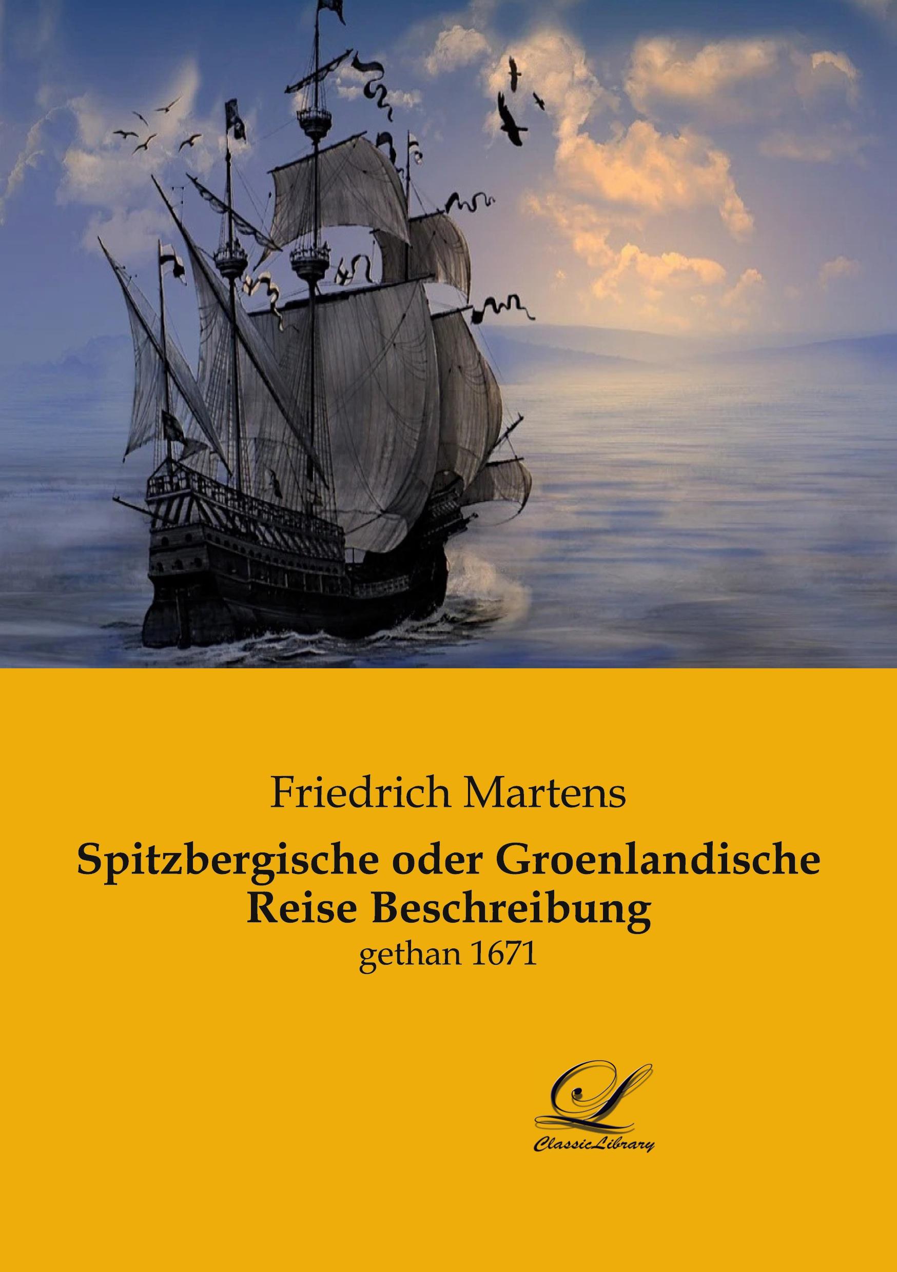 Vorderes Coverbild Spitzbergische oder Groenlandische Reise Beschreibung