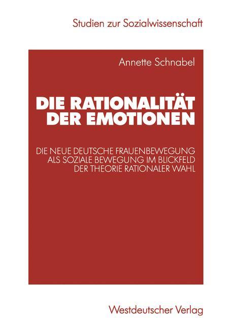 Vorderes Coverbild Die Rationalität der Emotionen