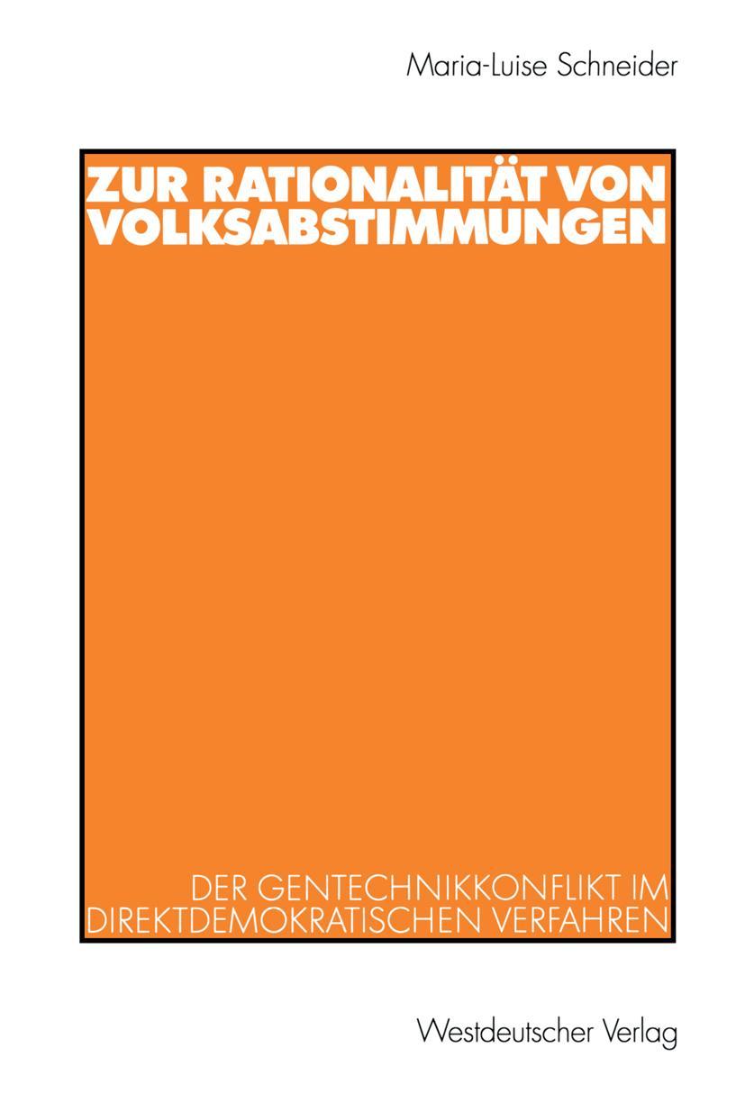 Vorderes Coverbild Zur Rationalität von Volksabstimmungen