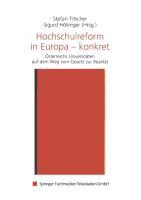 Vorderes Coverbild Hochschulreform in Europa - konkret