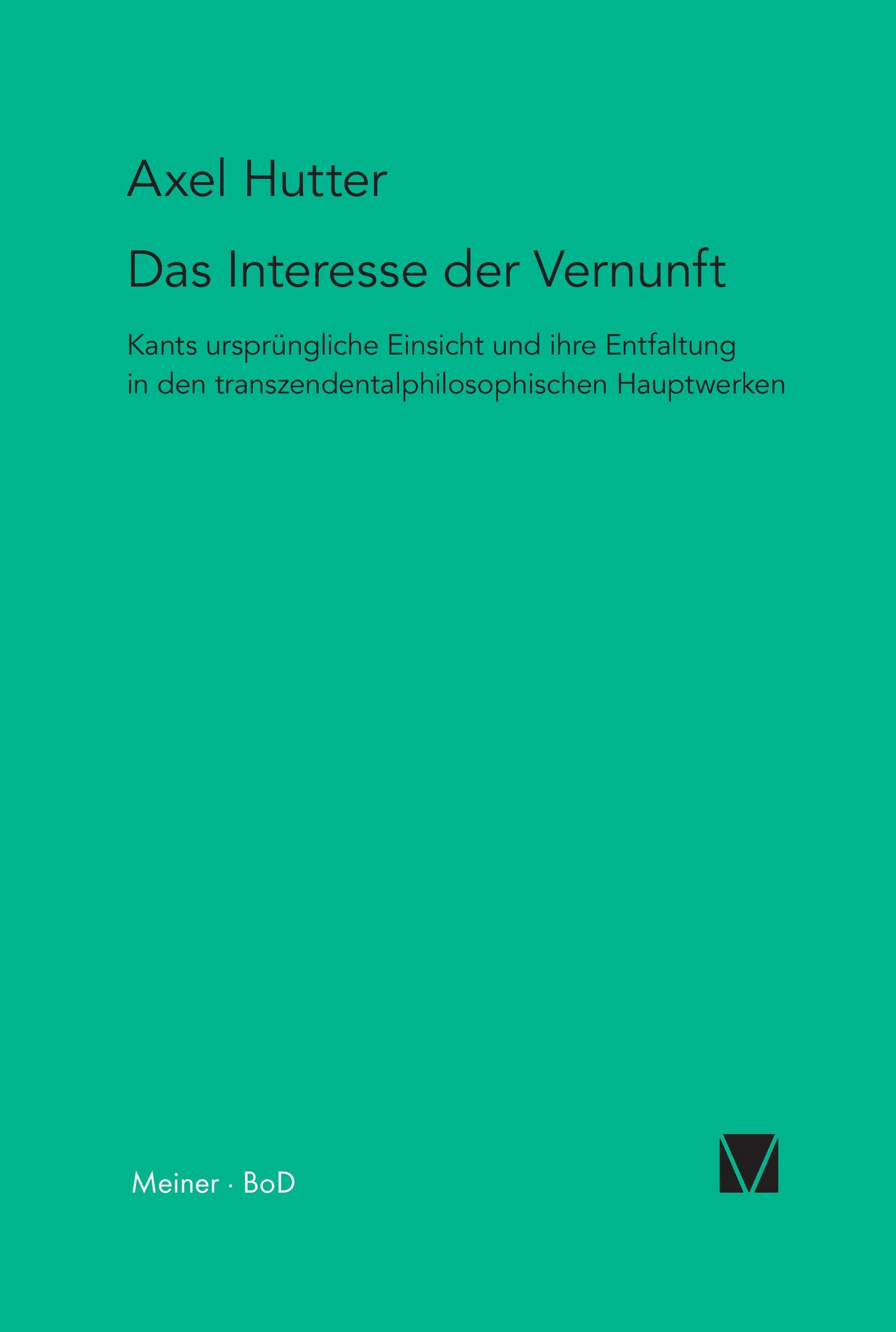 Vorderes Coverbild Das Interesse der Vernunft