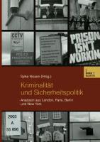 Vorderes Coverbild Kriminalität und Sicherheitspolitik