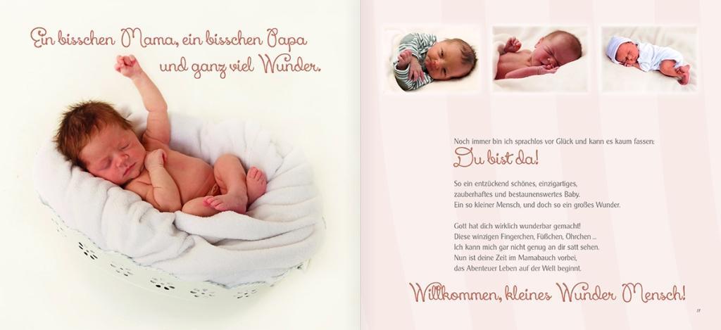 Beispielinhalt (Bild) Willkommen, kleines Wunder Mensch