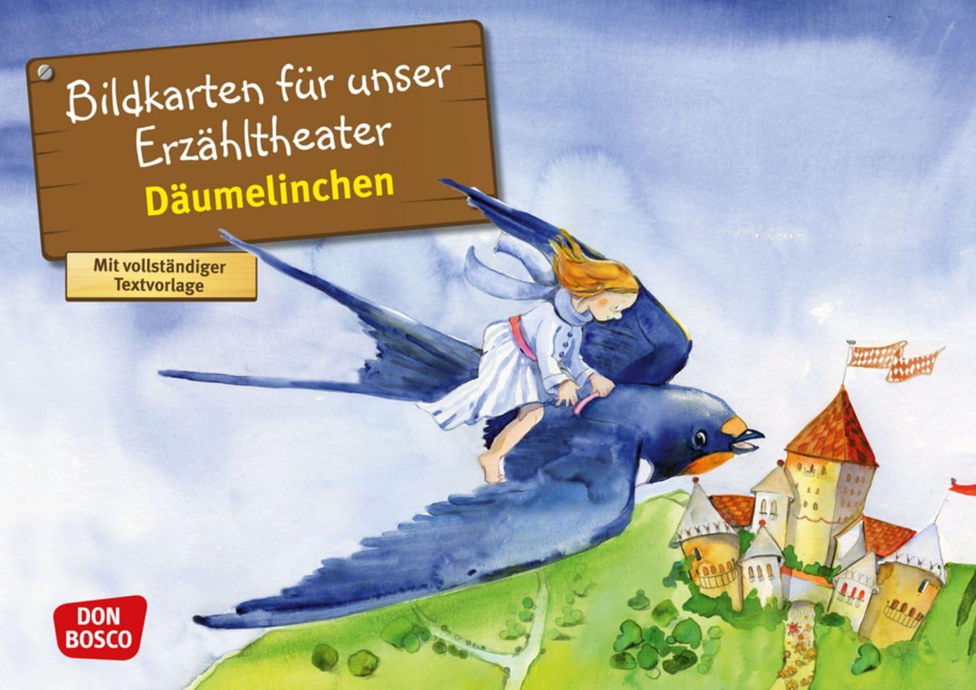 Vorderes Coverbild Däumelinchen. Kamishibai Bildkartenset.