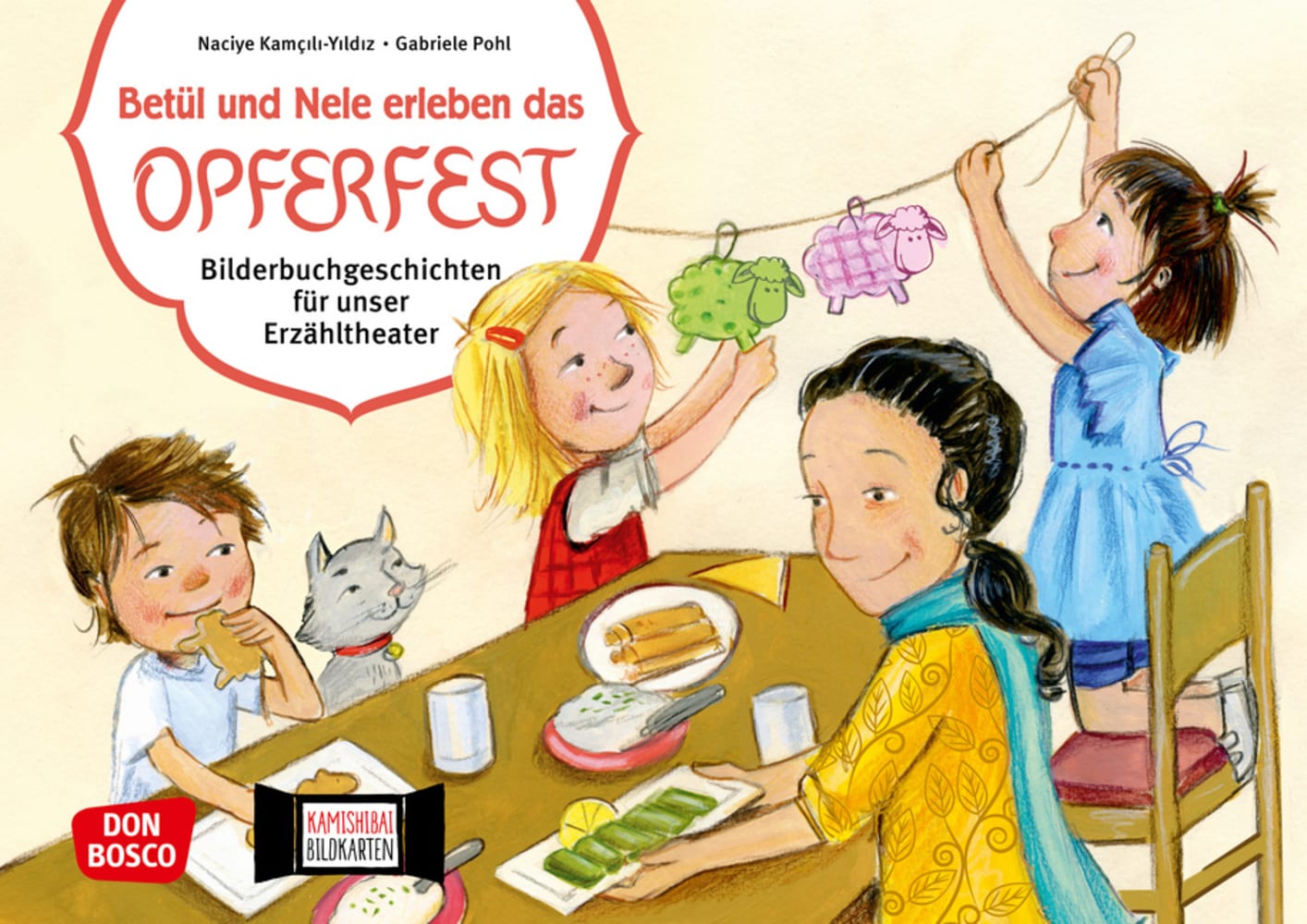 Vorderes Coverbild Betül und Nele erleben das Opferfest. Kamishibai Bildkartenset.
