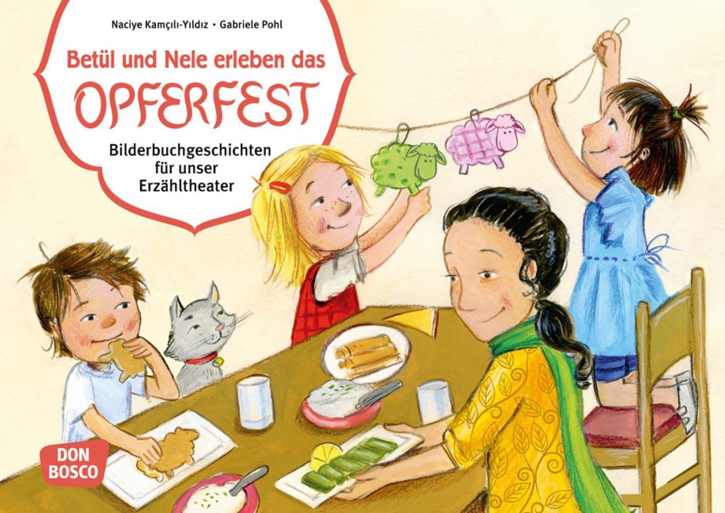Vorderes Coverbild Betül und Nele erleben das Opferfest. Kamishibai Bildkartenset.